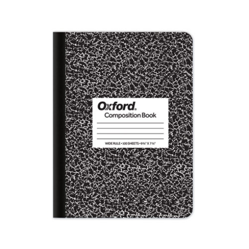 Picture of Composition Book, Wide/Legal Rule, Black Marble Cover, (100) 9.75 x 7.5 Sheets