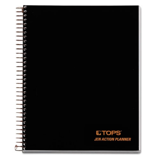 Picture of JEN Action Planner, 1-Subject, Narrow Rule, Black Cover, (84) 8.5 x 6.75 Sheets