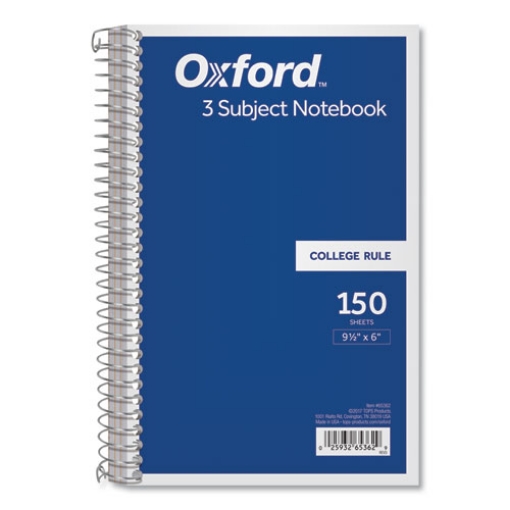 Picture of Coil-Lock Wirebound Notebooks, 3-Subject, Medium/College Rule, Randomly Assorted Cover Color, (150) 9.5 x 6 Sheets