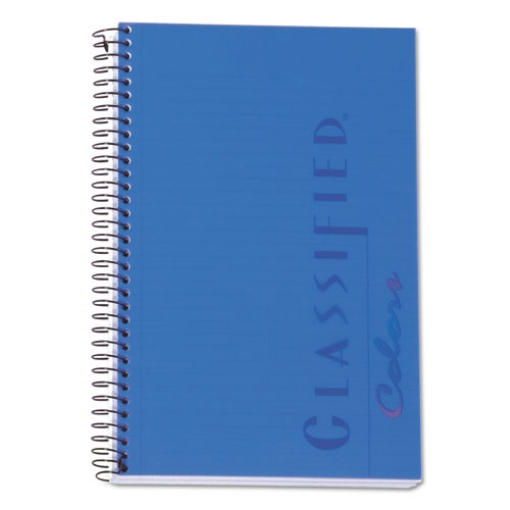 Picture of Color Notebooks, 1-Subject, Narrow Rule, Indigo Blue Cover, (100) 8.5 x 5.5 White Sheets