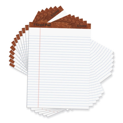 Picture of "The Legal Pad" Ruled Perforated Pads, Wide/legal Rule, 50 White 8.5 X 11.75 Sheets, Dozen