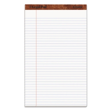 Picture of "The Legal Pad" Ruled Perforated Pads, Wide/legal Rule, 50 White 8.5 X 14 Sheets, Dozen