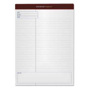 Picture of Docket Gold Planning Pads, Project-Management Format, Quadrille Rule (4 Sq/in), 40 White 8.5 X 11.75 Sheets, 4/pack