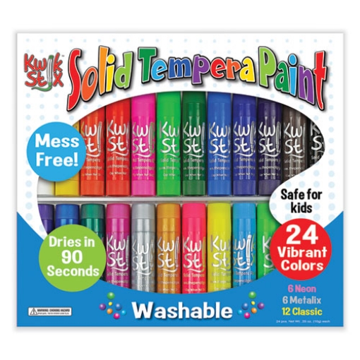 Picture of KWIK STICK TEMPERA PAINT, 3.5", ASSORTED COLORS, 24/PACK