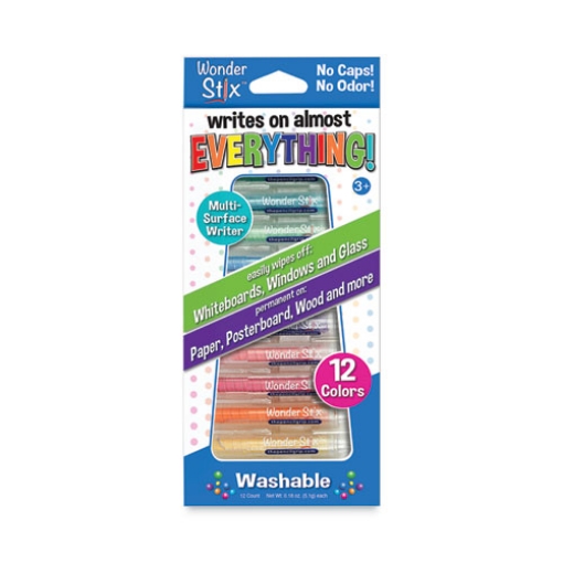 Picture of Wonder Stix, 3.75 x 0.2, Assorted Colors, 12/Pack