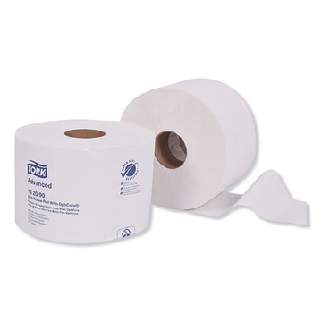 Picture of Advanced Bath Tissue Roll With Opticore, Septic Safe, 2-Ply, White, 865 Sheets/roll, 36/carton