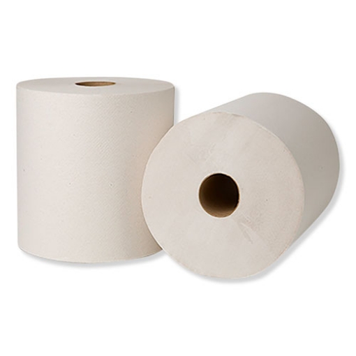 Picture of Hardwound Roll Towels, 1-Ply, 7.88" x 800 ft, Natural White, 6 Rolls/Carton