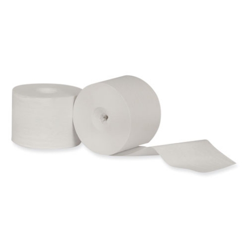 Picture of Coreless High Capacity Bath Tissue, 2-Ply, White, 750 Sheets/Roll, White, 12/Carton