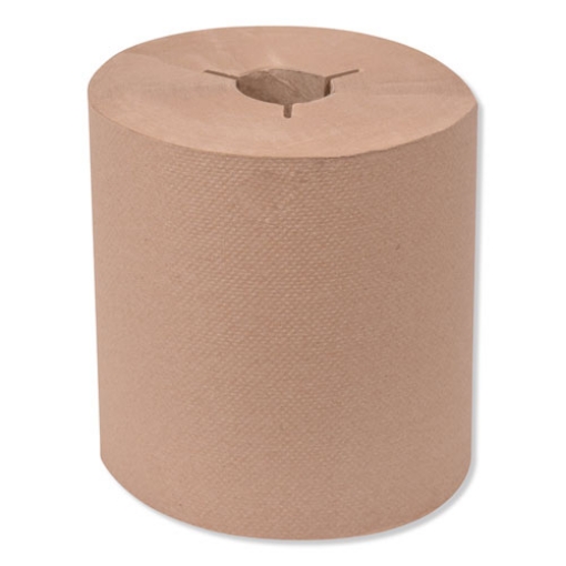 Picture of Universal Hand Towel Roll, Notched, 1-Ply, 8" x 800 ft, Natural, 6 Rolls/Carton