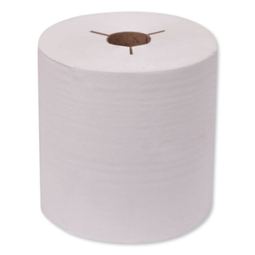 Picture of Universal Hand Towel Roll, Notched, 1-Ply, 8" x 800 ft, Natural White, 6 Rolls/Carton