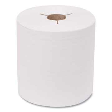 Picture of Advanced Hand Towel Roll, Notched, 1-Ply, 8" x 800 ft, White, 6 Rolls/Carton