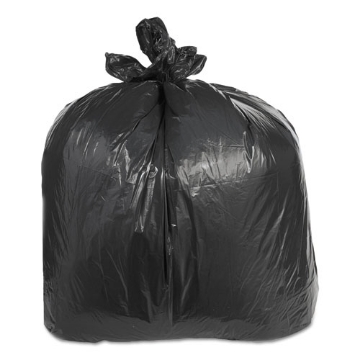 Picture of Low-Density Can Liners, 60 Gal, 2.4 Mil, 38" X 58", Black, 100/carton