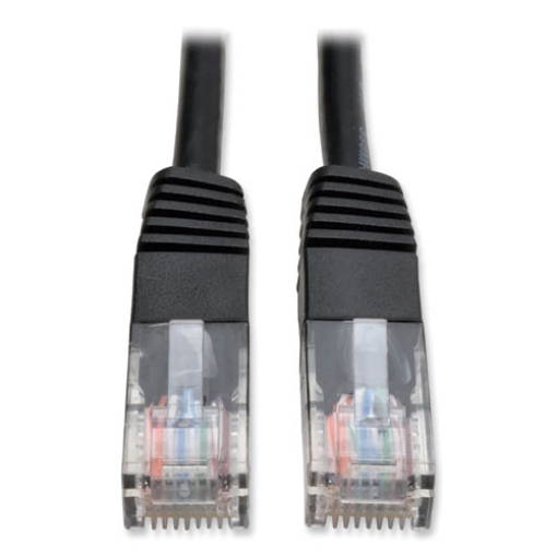 Picture of cat5e 350 mhz molded patch cable, 10 ft, black