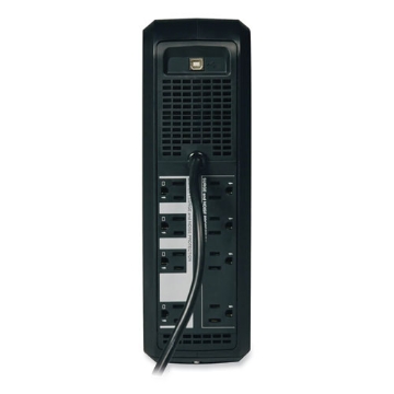Picture of OmniSmart LCD Line-Interactive UPS Tower, 8 Outlets, 650 VA, 480 J