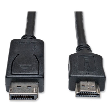 Picture of DisplayPort to HDMI Cable Adapter, 10 ft, Black