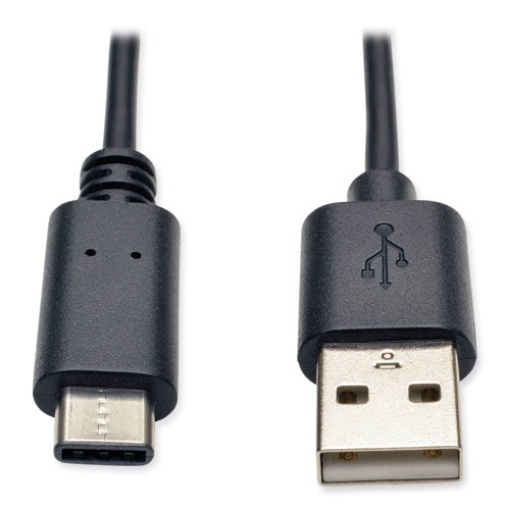 Picture of USB 2.0 Cable, USB Type-A to USB Type-C (USB-C) (M/M), 6 ft, Black