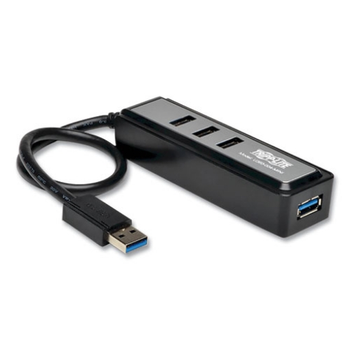 Picture of USB 3.0 SUPERSPEED HUB, 4 PORTS, BLACK