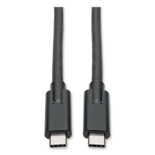 Picture of USB 3.1 Gen 1 (5 Gbps) Cable, USB Type-C (USB-C) to USB Type-C (M/M), 5 A, 6 ft, Black