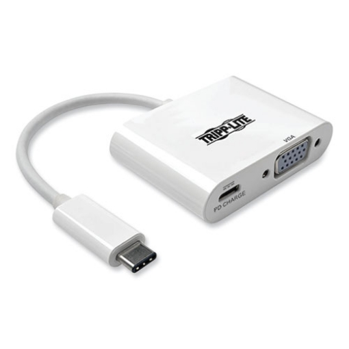 Picture of USB 3.1 Gen 1 USB-C to VGA Adapter, 3", White