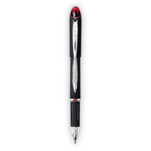 Picture of Jetstream Hybrid Gel Pen, Stick, Bold 1 mm, Red Ink, Black/Silver/Red Barrel