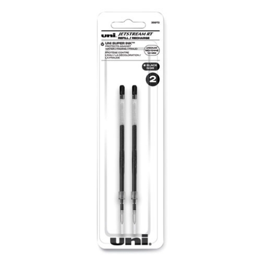 Picture of Refill For Jetstream Rt Pens, Bold Conical Tip, Black Ink, 2/pack