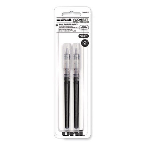 Picture of Refill For Vision Elite Roller Ball Pens, Bold Conical Tip, Black Ink, 2/pack