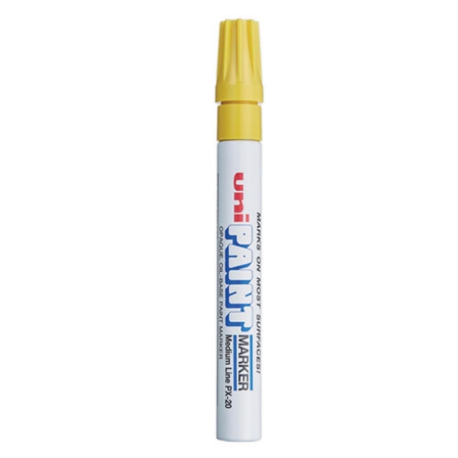 Picture of Permanent Marker, Medium Bullet Tip, Yellow