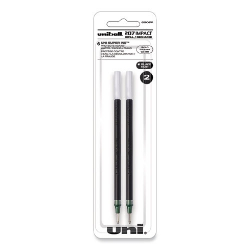 Picture of Refill For Gel Impact Gel Pens, Bold Conical Tip, Black Ink, 2/pack