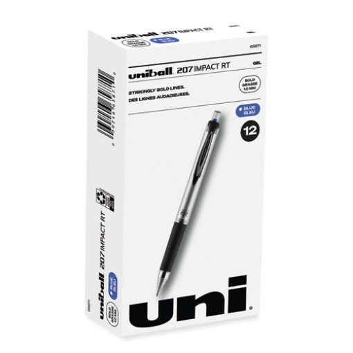 Picture of 207 Impact Gel Pen, Retractable, Bold 1 Mm, Blue Ink, Black/blue Barrel