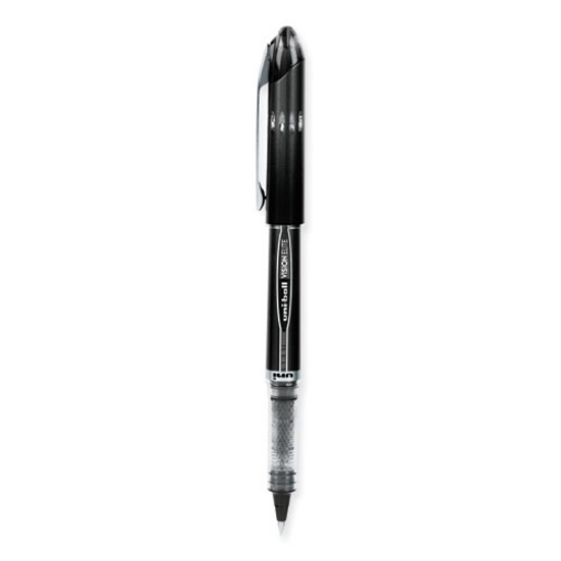 Picture of VISION ELITE Hybrid Gel Pen, Stick, Extra-Fine 0.5 mm, Black Ink, Black/Clear Barrel