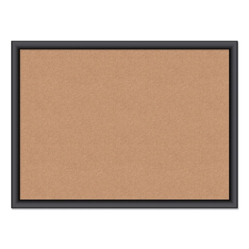 Picture of Cork Bulletin Board, 23 x 17, Tan Surface, Black Frame