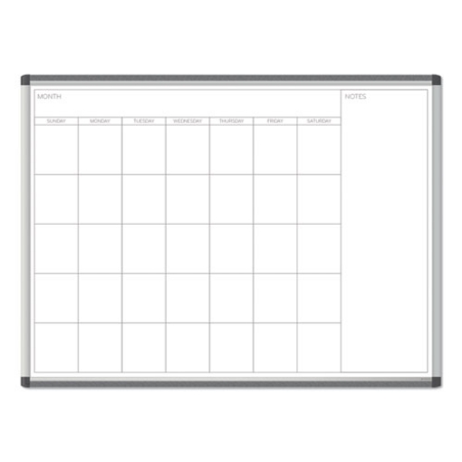 Picture of PINIT Magnetic Dry Erase Undated One Month Calendar, 47 x 35, White