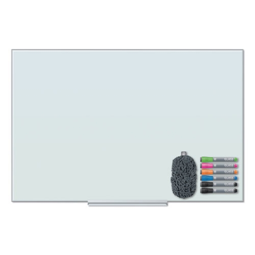 Picture of Floating Glass Dry Erase Board, 47 x 35, White