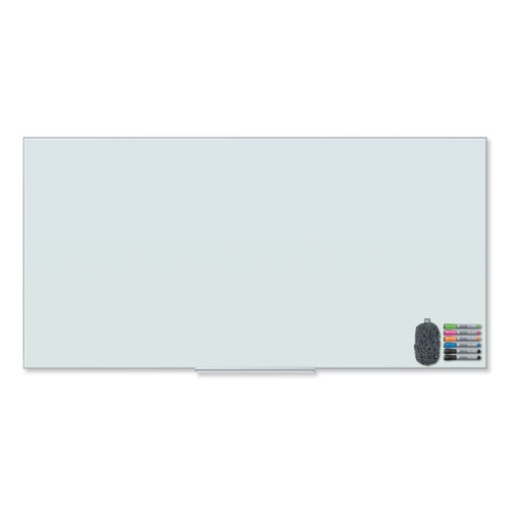 Picture of Floating Glass Dry Erase Board, 70 x 35, White