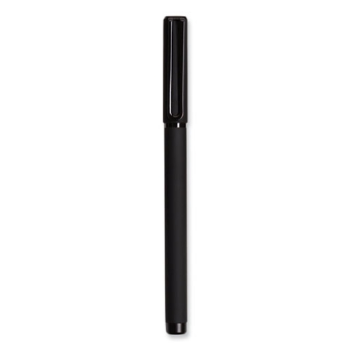 Picture of Catalina Soft Touch Porous Point Pen, Stick, Fine 0.7 mm, Black Ink, Black Barrel, Dozen