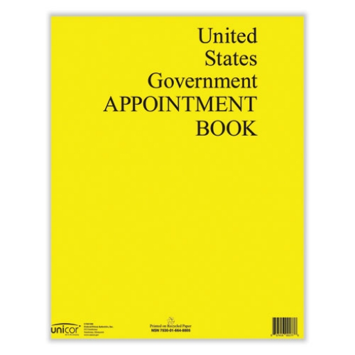 Picture of 7530016648805 Weekly Appointment Book, 11 x 9, Lift Off Lemon Cover, 12-Month (Jan to Dec): 2024