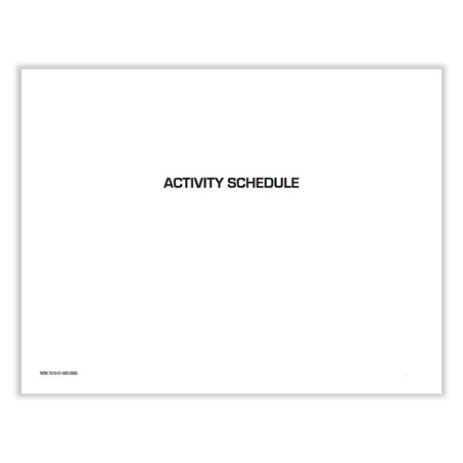 Picture of 7510016650585 Activity Schedule, 11 x 9, White Cover, 12-Month (Jan to Dec): 2024, 10/Pack