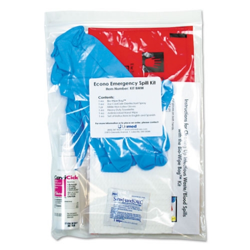 Picture of Econo Emergency Spill Kit, 7 Pieces, 9 X 12