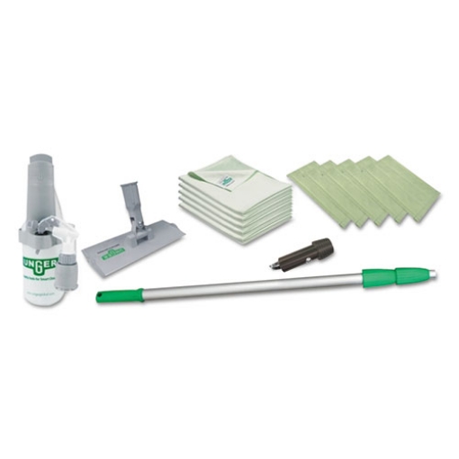 Picture of Speedclean Window Cleaning Kit, 72" To 80", Extension Pole With 8" Pad Holder, Silver/green