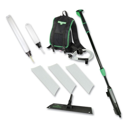 Picture of Excella Floor Finishing Kit, 20" Head, 48" to 65" Black/Green Plastic Handle