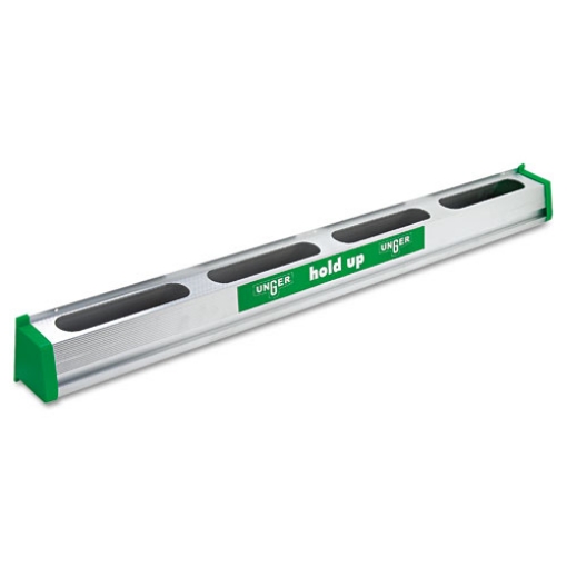 Picture of Hold Up Aluminum Tool Rack, 36w X 3.5d X 3.5h, Aluminum/green