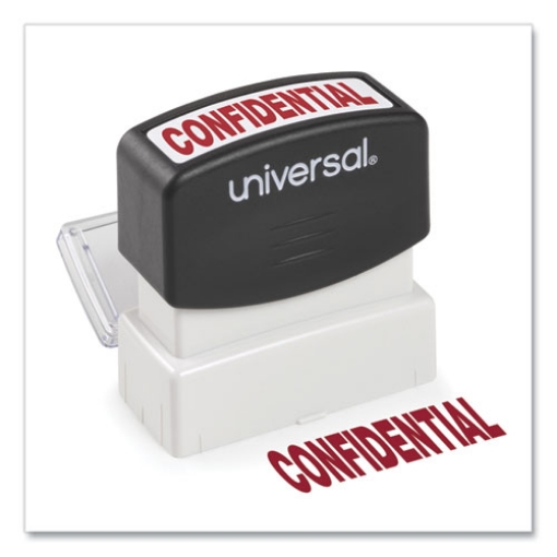 Picture of Message Stamp, Confidential, Pre-Inked One-Color, Red