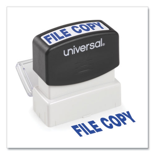 Picture of Message Stamp, File Copy, Pre-Inked One-Color, Blue