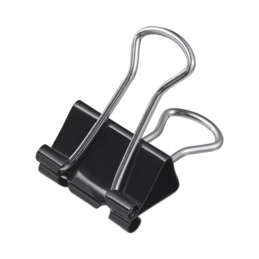 Picture of Binder Clip Zip-Seal Bag Value Pack, Medium, Black/Silver, 36/Pack