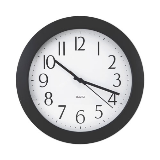 Picture of Whisper Quiet Clock, 12" Overall Diameter, Black Case, 1 Aa (sold Separately)