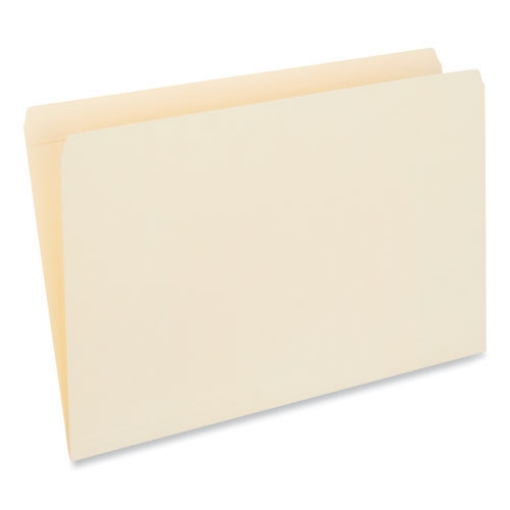 Picture of Double-Ply Top Tab Manila File Folders, Straight Tabs, Legal Size, 0.75" Expansion, Manila, 100/Box