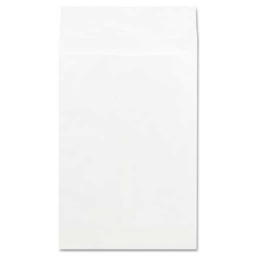 Picture of Deluxe Tyvek Expansion Envelopes, Open-End, 2" Capacity, #15 1/2, Square Flap, Self-Adhesive Closure, 12 x 16, White, 100/Box