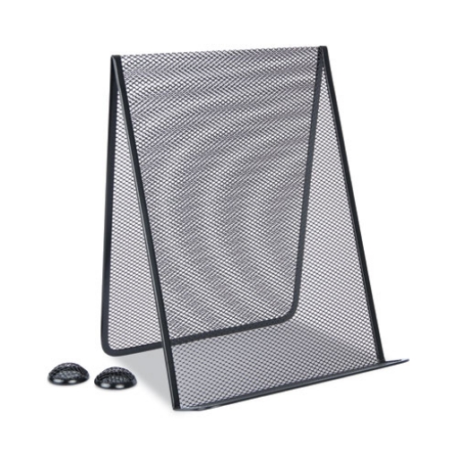 Picture of Metal Mesh Document Holder Free Standing, 35 Sheet Capacity, Metal, Black