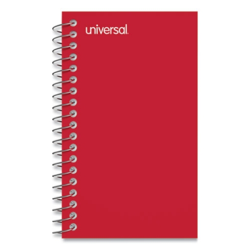 Picture of Wirebound Memo Book, Narrow Rule, Red Cover, (50) 5 x 3 Sheets, 12/Pack