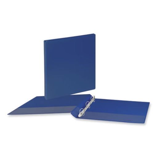 Picture of Slant D-Ring View Binder, 3 Rings, 0.5" Capacity, 11 x 8.5, Navy Blue